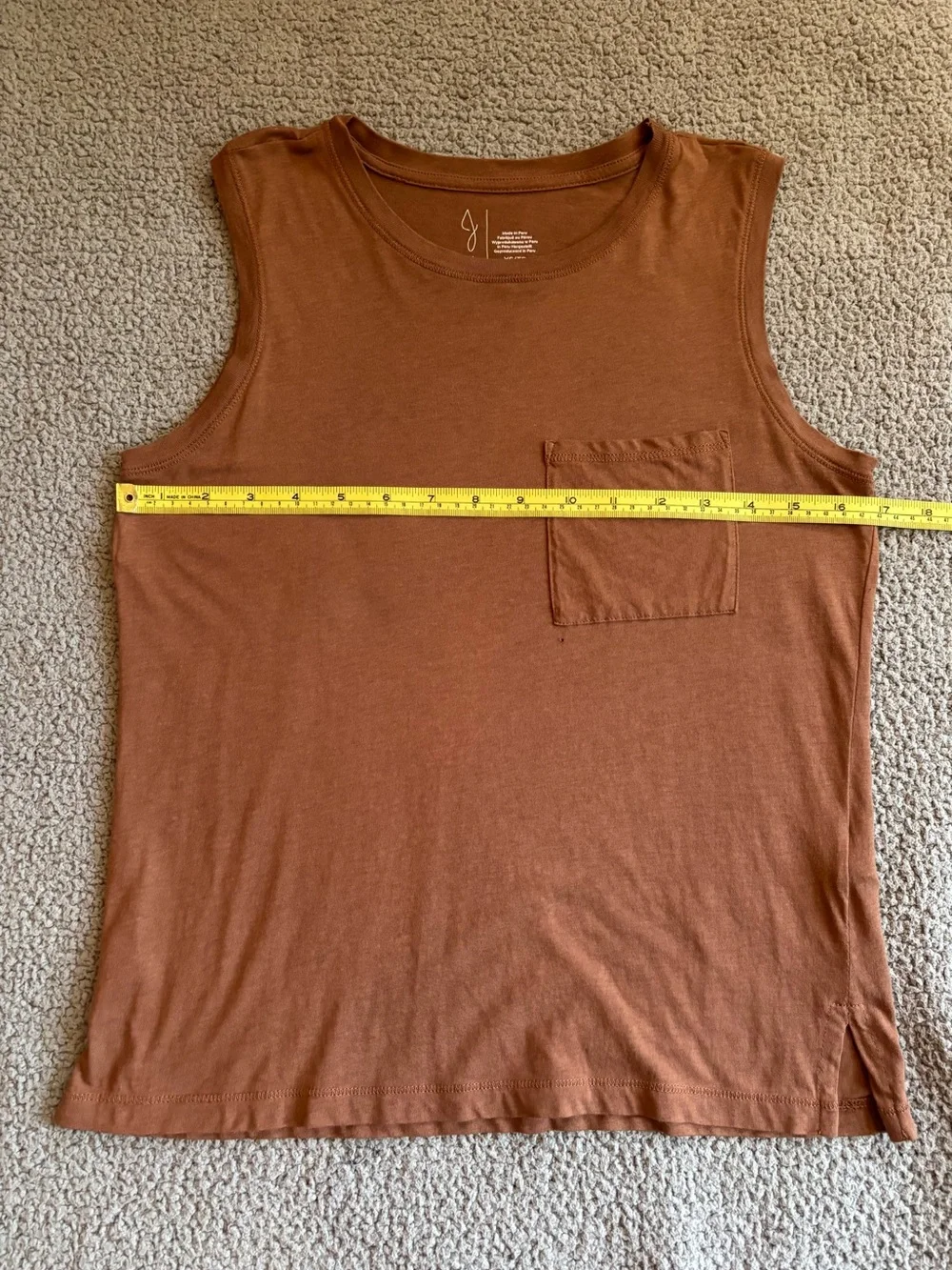 Cute Joie One Pocket Tank Top (Dusty Rose) - Picture 3 of 8